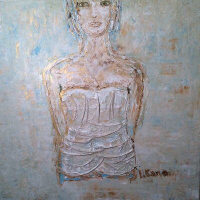 Donna in Pastello Acryl on Canvas 100x100x4cm
